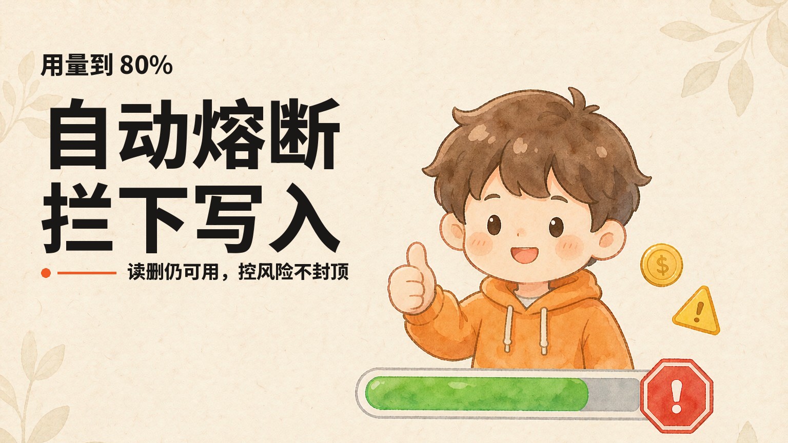 用量到 80% 自动熔断