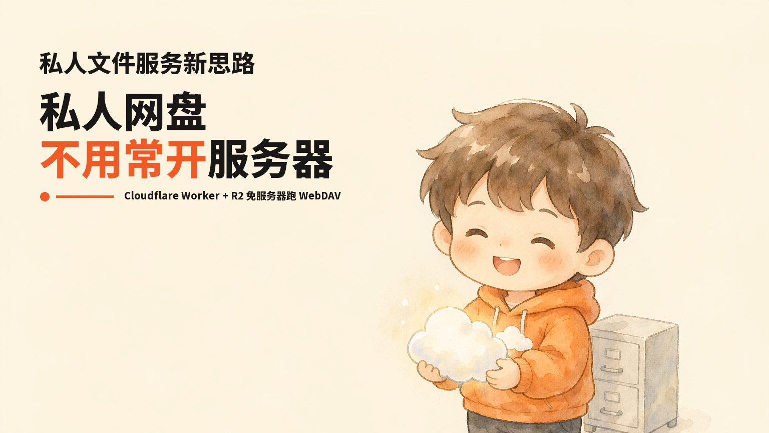 把私人网盘搬上 Cloudflare：cf-free-webdav 用 Worker+R2 免服务器跑 WebDAV