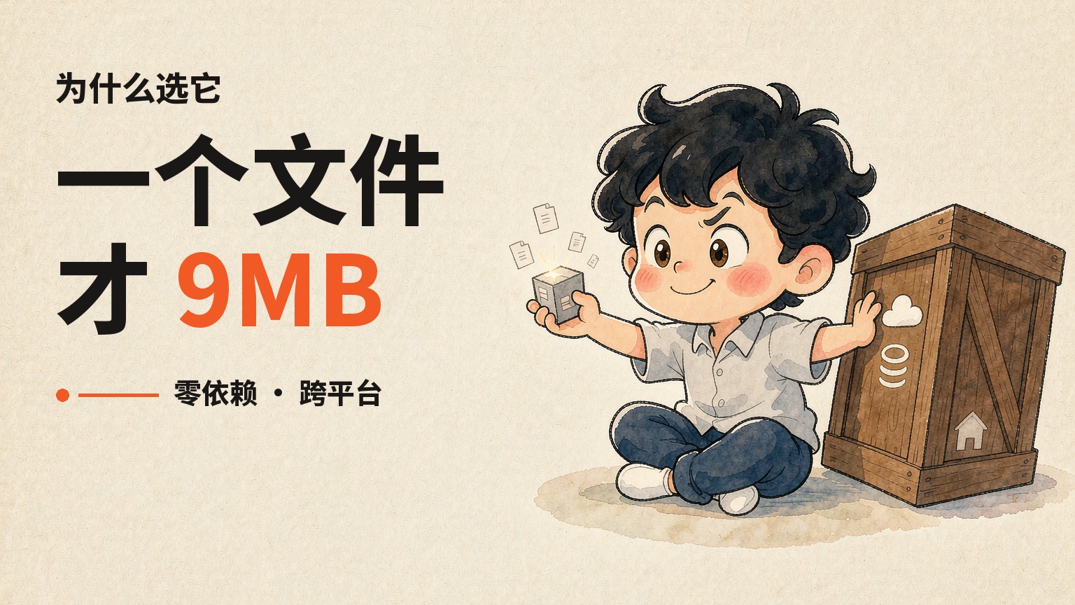 单文件才 9MB