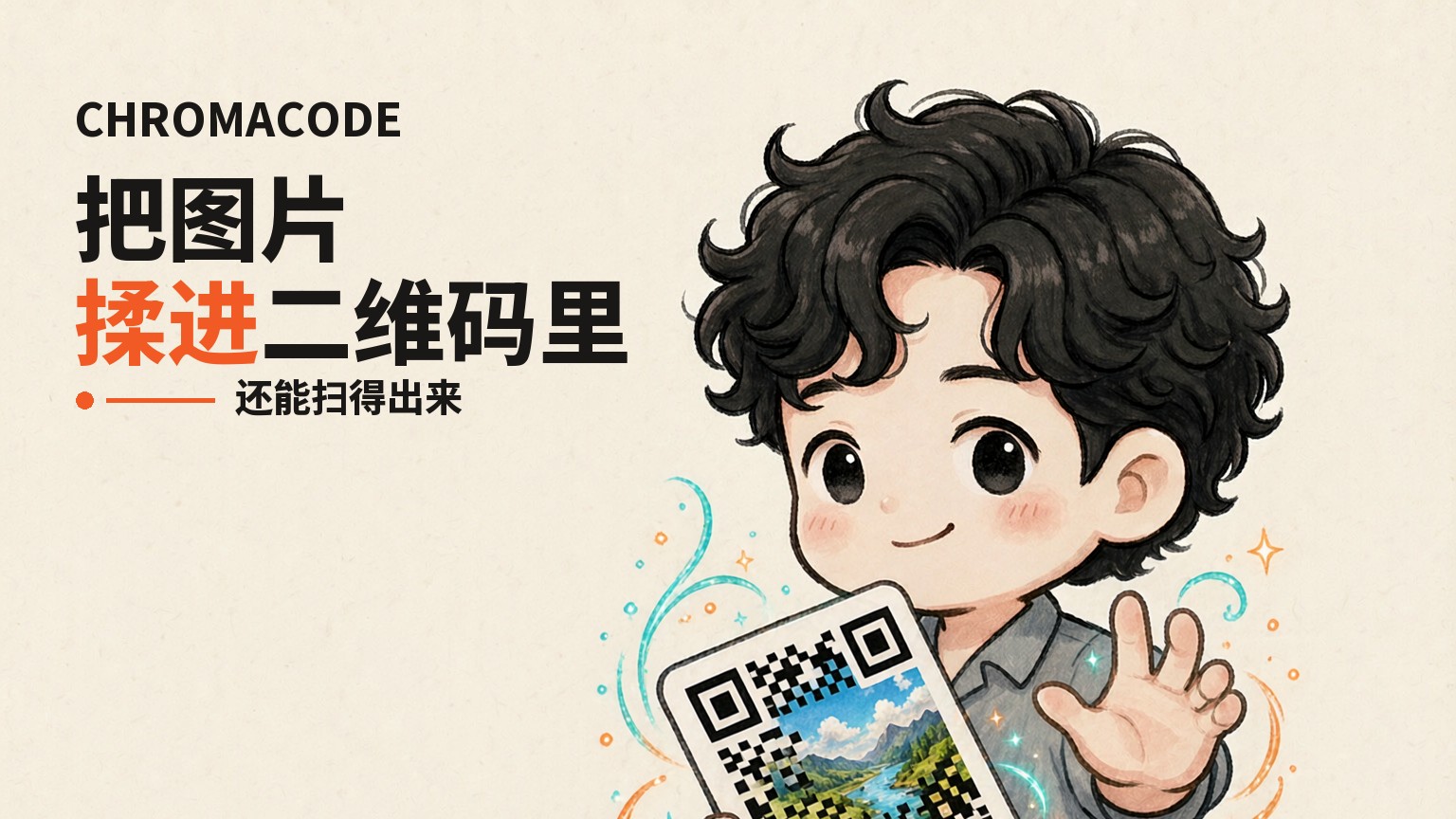 把图片揉进二维码里
